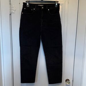 Madewell Black Classic straight jeans